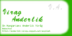 virag anderlik business card